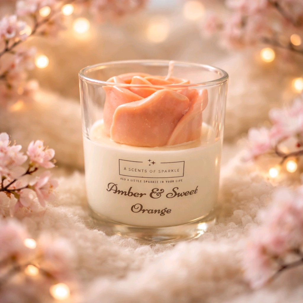 Sweet Orange & Amber 300ml Candle